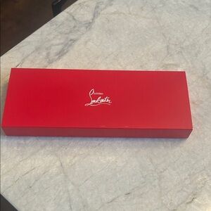 NWOT Christian Louboutin Red Signature parfum Gift Box with White Logo